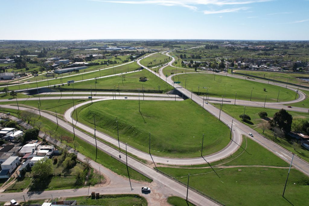 Accesos a Montevideo, vista aérea